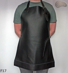 Leather apron F17 two-piece protective / butcher / welding / cook / barbecue / locksmith