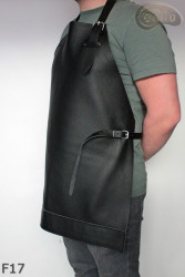 Leather apron F17 two-piece protective / butcher / welding / cook / barbecue / locksmith