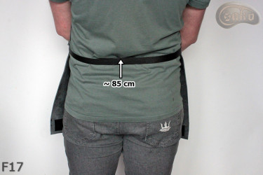 Leather apron F17 two-piece protective / butcher / welding / cook / barbecue / locksmith