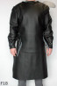 Leather apron F18 protective front with sleeves / butcher / welding / cook / barbecue / locksmith