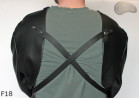 Tablier de protection avant en cuir F18 avec manches / boucher / soudeur / cuisinier / barbecue / serrurier