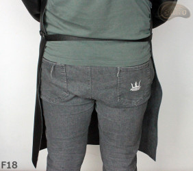 Leather apron F18 protective front with sleeves / butcher / welding / cook / barbecue / locksmith
