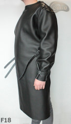 Leather apron F18 protective front with sleeves / butcher / welding / cook / barbecue / locksmith