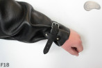 Leather apron F18 protective front with sleeves / butcher / welding / cook / barbecue / locksmith