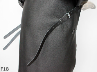 Leather apron F18 protective front with sleeves / butcher / welding / cook / barbecue / locksmith