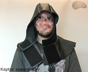 Leather blacksmith locksmith welding hood