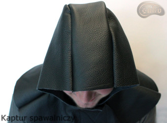 Skórzany kaptur spawalniczy ślusarski kowalski