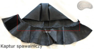 Leather blacksmith locksmith welding hood