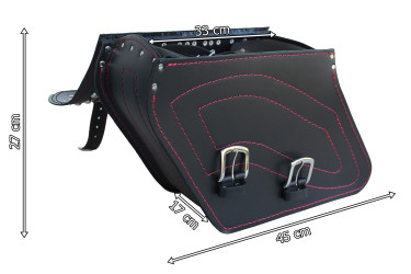 LEATHER SADDLEBAGS S294