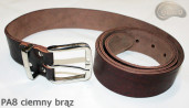 Ceinture de pantalon en cuir marron foncé PA8