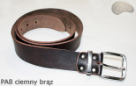 Ceinture de pantalon en cuir marron foncé PA8