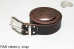 Ceinture de pantalon en cuir marron foncé PA8