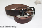 Ceinture de pantalon en cuir marron foncé PA8