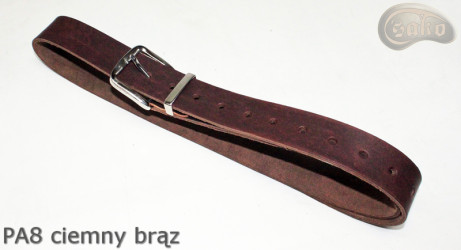 Ceinture de pantalon en cuir marron foncé PA8