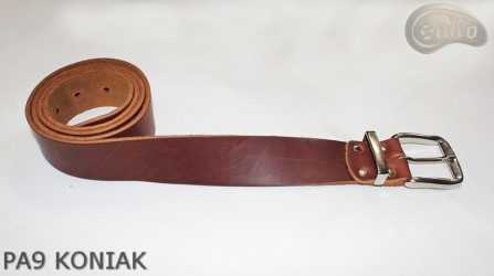 Ceinture de pantalon en cuir cognac PA9