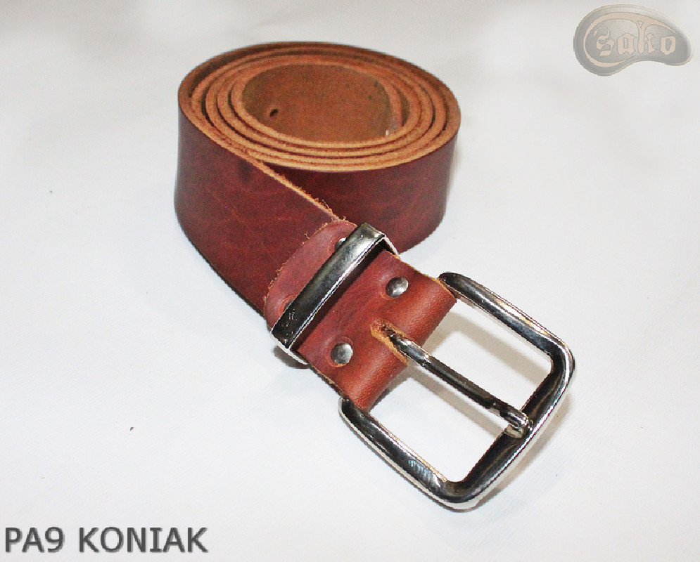 Skórzany pasek do spodni PA9 koniak