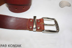Ceinture de pantalon en cuir cognac PA9