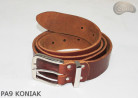 Ceinture de pantalon en cuir cognac PA9