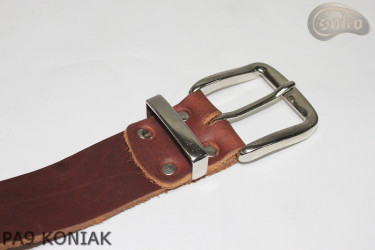 Ceinture de pantalon en cuir cognac PA9