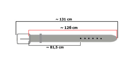 PA8 sötétbarna bőr nadrágöv