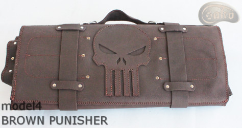 Torba/ pokrowiec na noże BRĄZ DWOINA PUNISHER (model 4)
