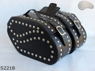 LEATHER SADDLEBAGS S221 with lock