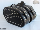 LEATHER SADDLEBAGS S221 with lock