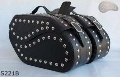 LEATHER SADDLEBAGS S221 with lock
