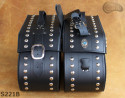 LEATHER SADDLEBAGS S221 with lock