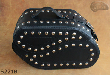 LEATHER SADDLEBAGS S221 with lock