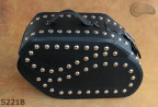LEATHER SADDLEBAGS S221 with lock