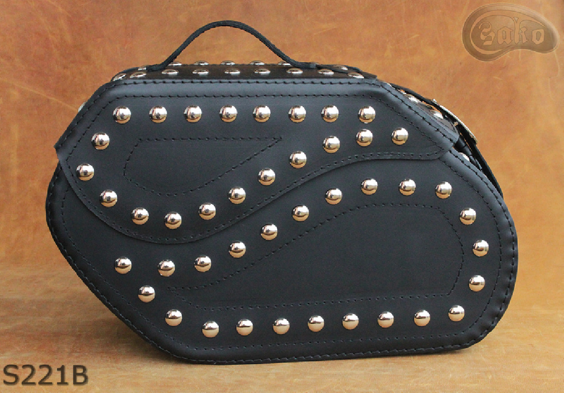LEATHER SADDLEBAGS S221 with lock