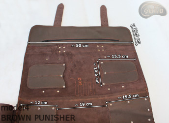 Torba/ pokrowiec na noże BRĄZ DWOINA PUNISHER (model 4)