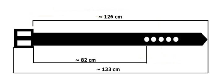PKL13 bőr nadrág öv