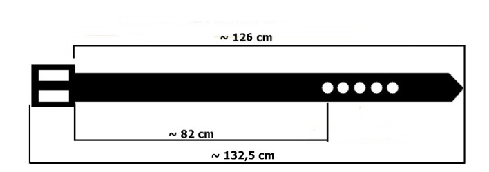 Skórzany pasek do spodni PKL14