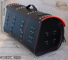 Kufer K182 RED z zamkiem