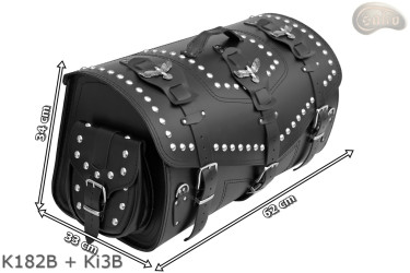 Coffre Moto K1821 avec serrure, poches et superpositions