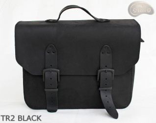 Skórzana torba na ramię TR2 BLACK