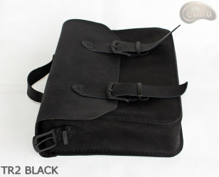 Skórzana torba na ramię TR2 BLACK