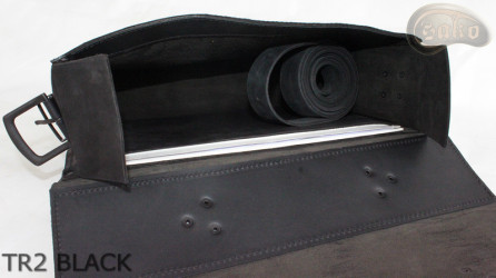 Skórzana torba na ramię TR2 BLACK