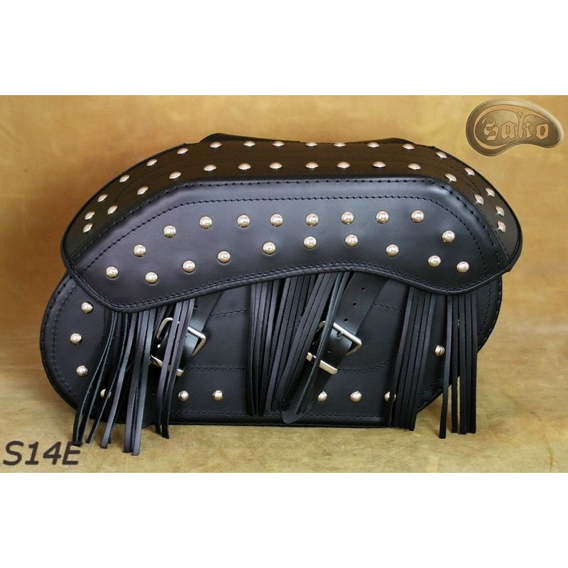 LEATHER SADDLEBAGS S14