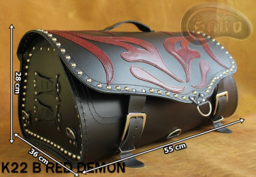 Coffre Moto K22 DÉMON ROUGE