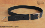 Ceinture de pantalon en cuir PA10 W&ROGERS avec embout en métal