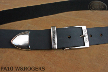 Ceinture de pantalon en cuir PA10 W&ROGERS avec embout en métal