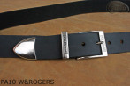 Ceinture de pantalon en cuir PA10 W&ROGERS avec embout en métal