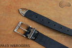 Ceinture de pantalon en cuir PA10 W&ROGERS avec embout en métal