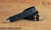 Ceinture de pantalon en cuir PA10 W&ROGERS avec embout en métal