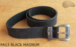 Skórzany pasek do spodni PA13 BLACK MAGNUM