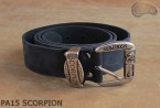 Ceinture de pantalon en cuir PA15 SCORPION