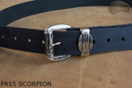 Ceinture de pantalon en cuir PA15 SCORPION